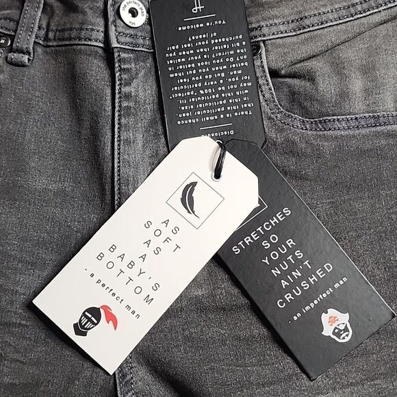 2431 NWT The Perfect Jean Slim Thick Fit / Miner (Grey) Size 33x30 - Picture 10 of 12